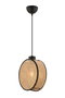 Opviq Lámpara de araña Drum Beige y Negro